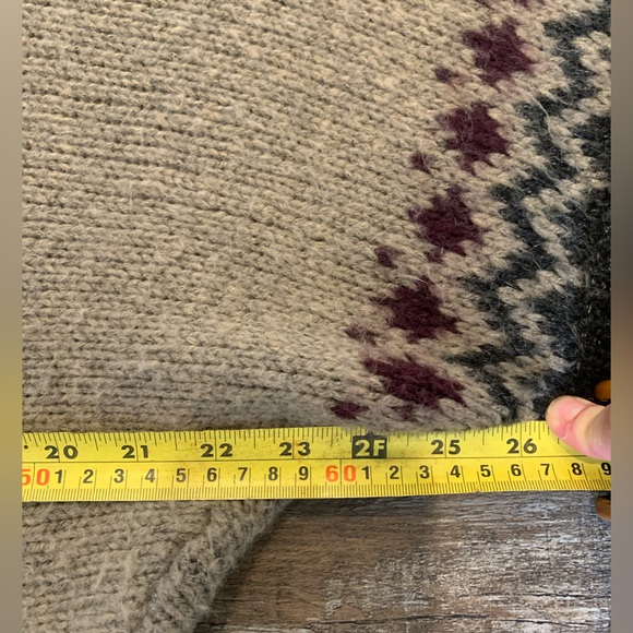 DEX sweater - medium - button down - wool blend - purple, black - Picture 5 of 7